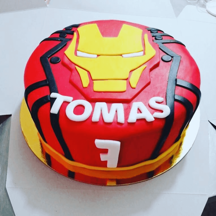 Iron Man Mask Cake Design