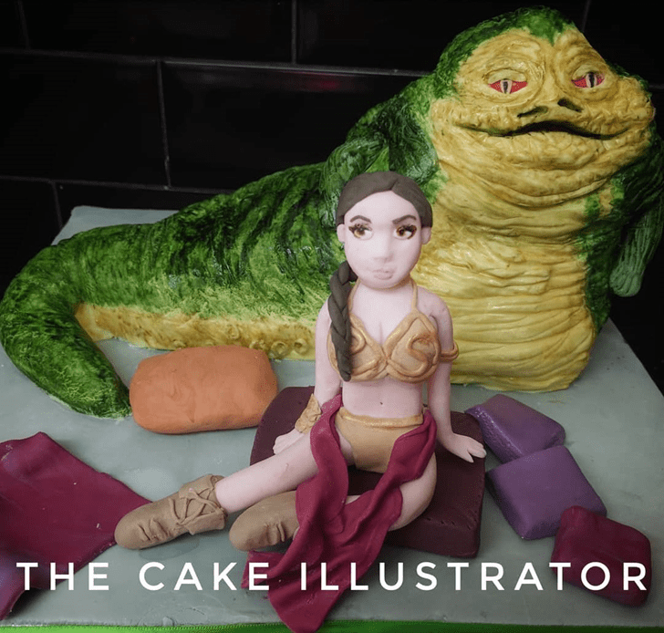 Admirable Jabba the Hutt Cake Design