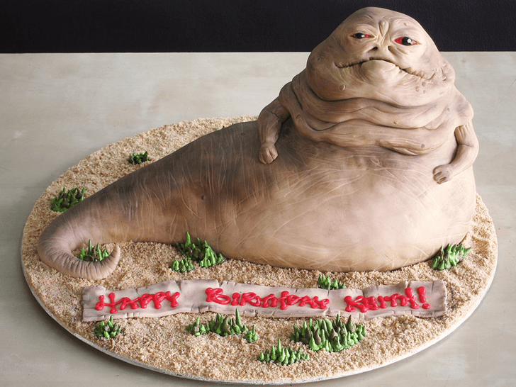 Adorable Jabba the Hutt Cake