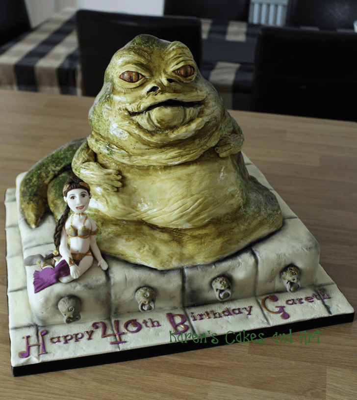 Alluring Jabba the Hutt Cake