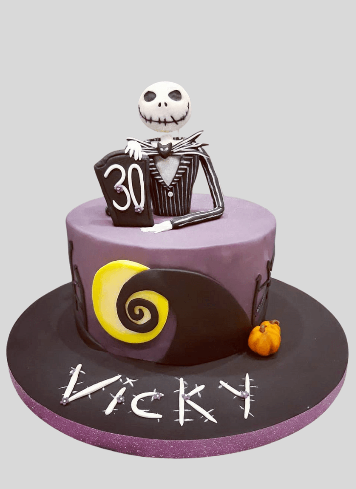 Admirable Jack Skellington Cake Design