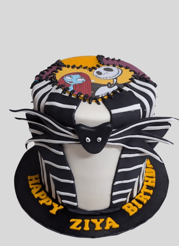 Enthralling Jack Skellington Cake