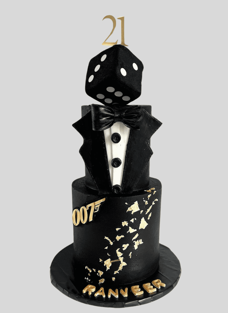 Charming James Bond Cake