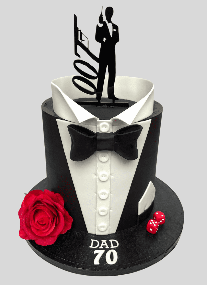 Elegant James Bond Cake