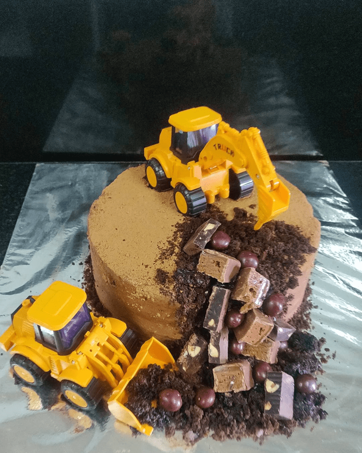Shapely JCB Cake
