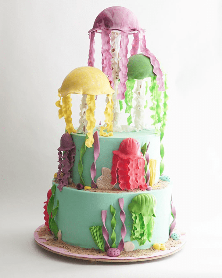 Graceful Jellyfish Cake