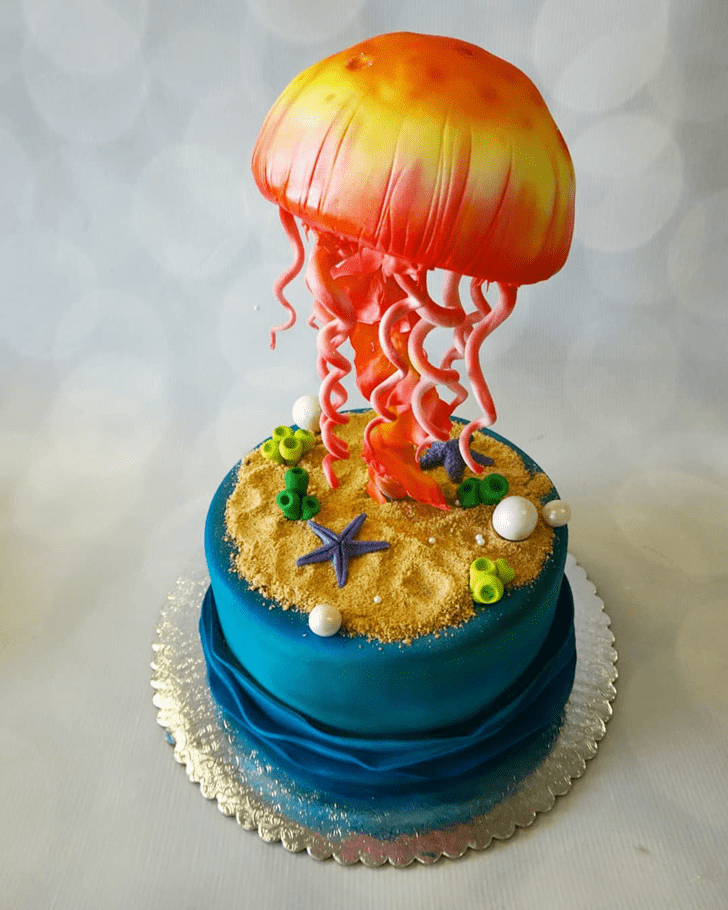 Shapely Jellyfish Cake