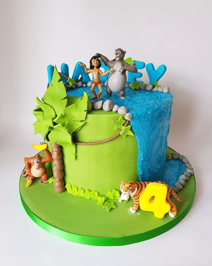 Pleasing Jungle Book Cake