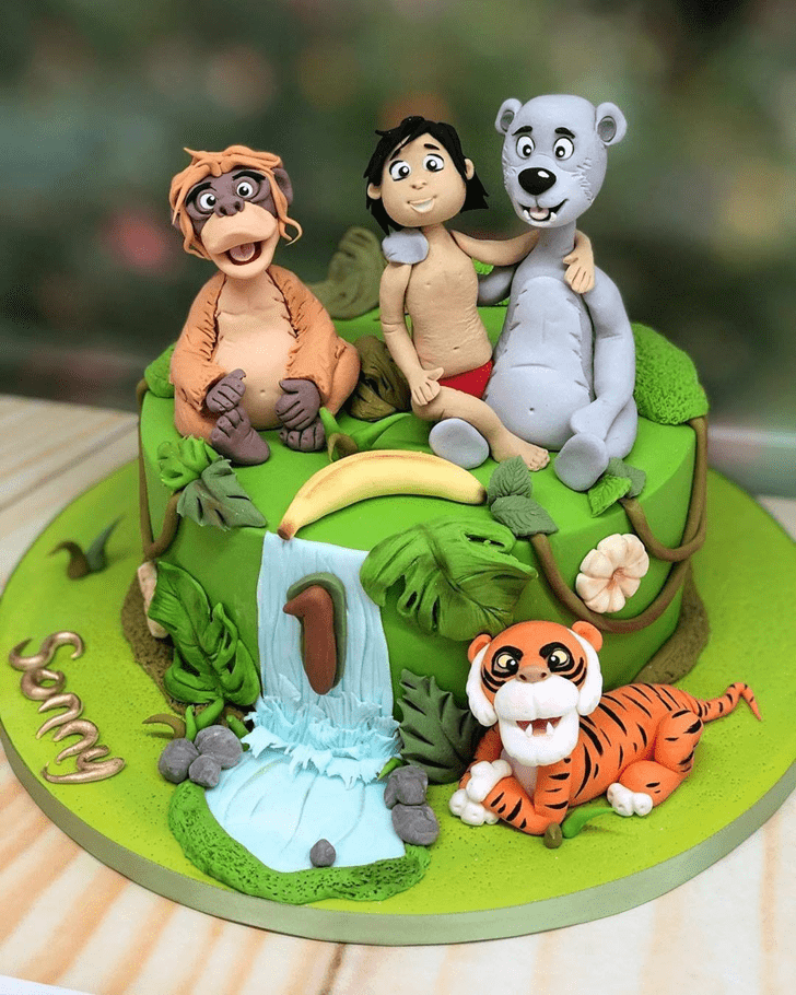 Radiant Jungle Book Cake