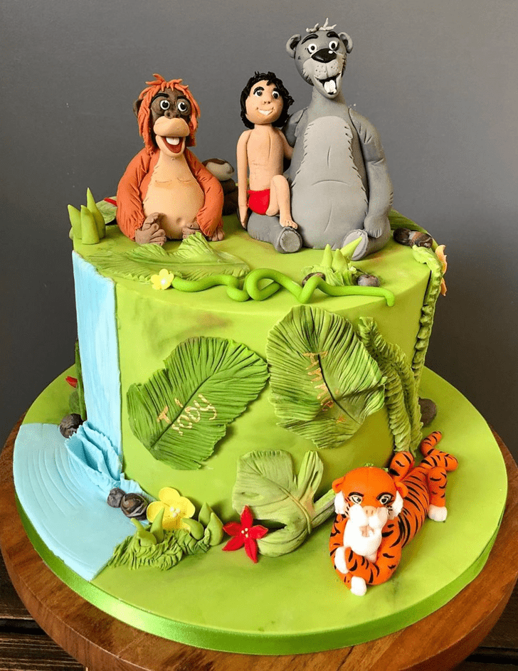 Resplendent Jungle Book Cake