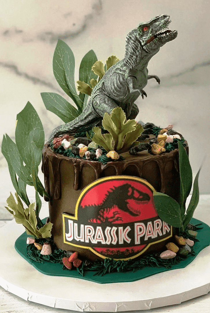 Admirable Jurassic Park Cake Design