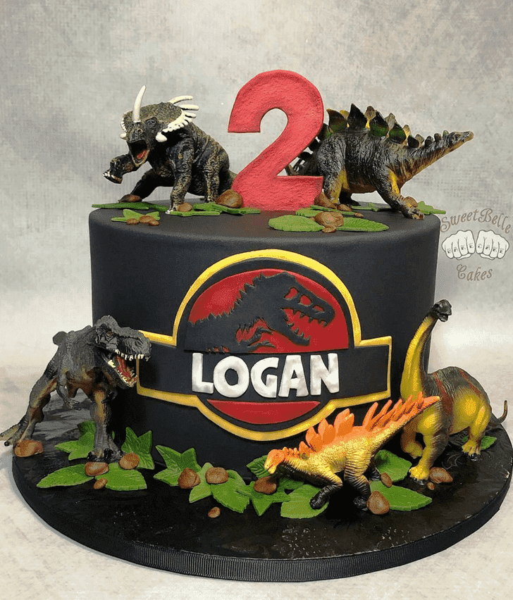 Adorable Jurassic Park Cake