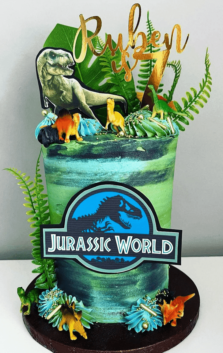 Angelic Jurassic Park Cake