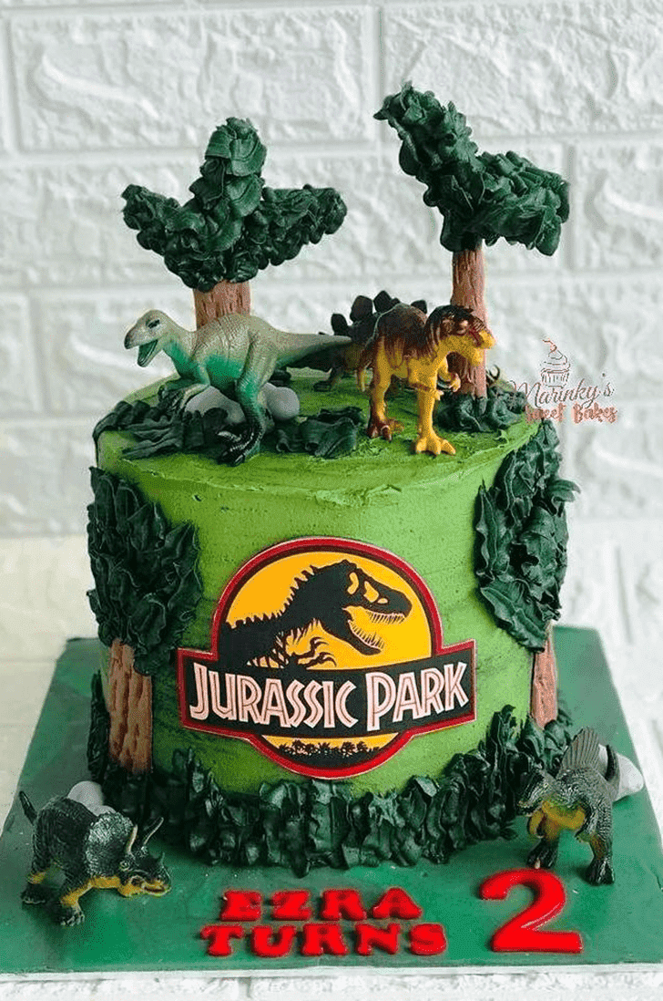 Captivating Jurassic Park Cake