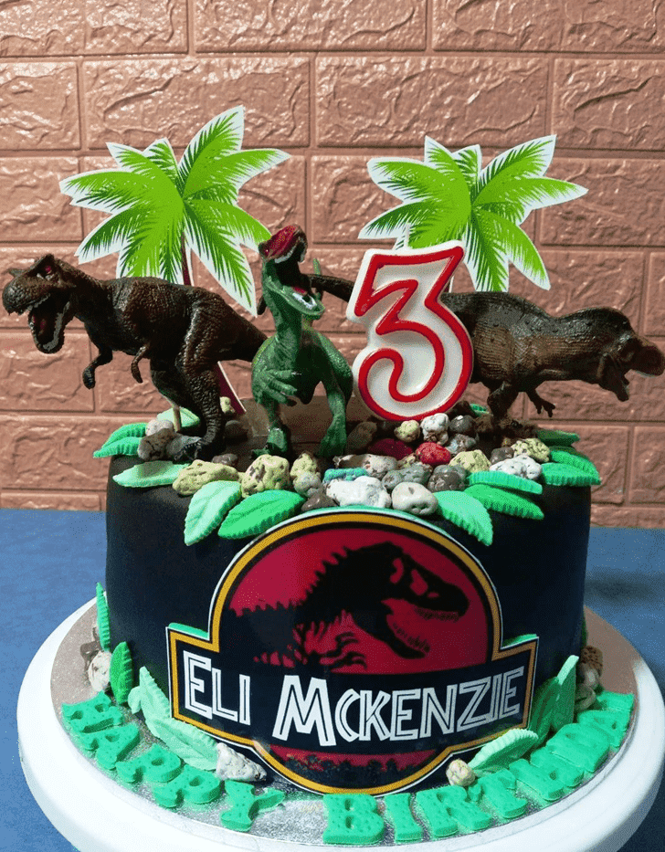 Cute Jurassic Park Cake
