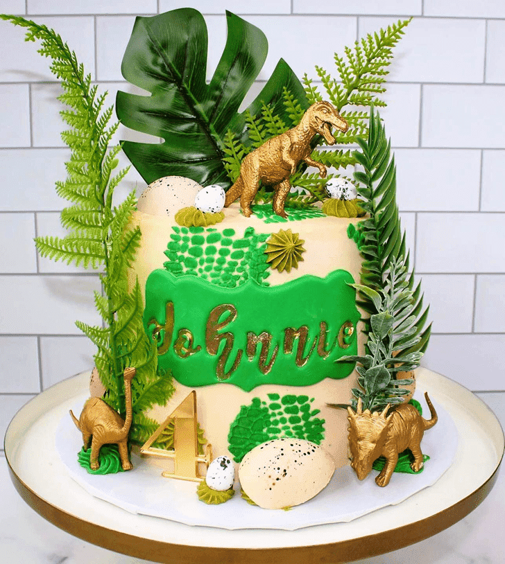 Delightful Jurassic Park Cake