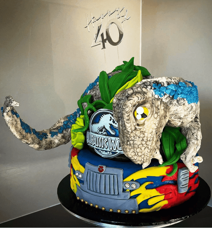 Magnificent Jurassic Park Cake