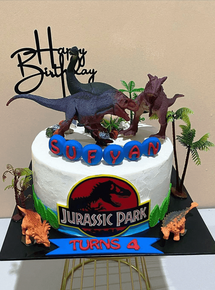 Pretty Jurassic Park Cake