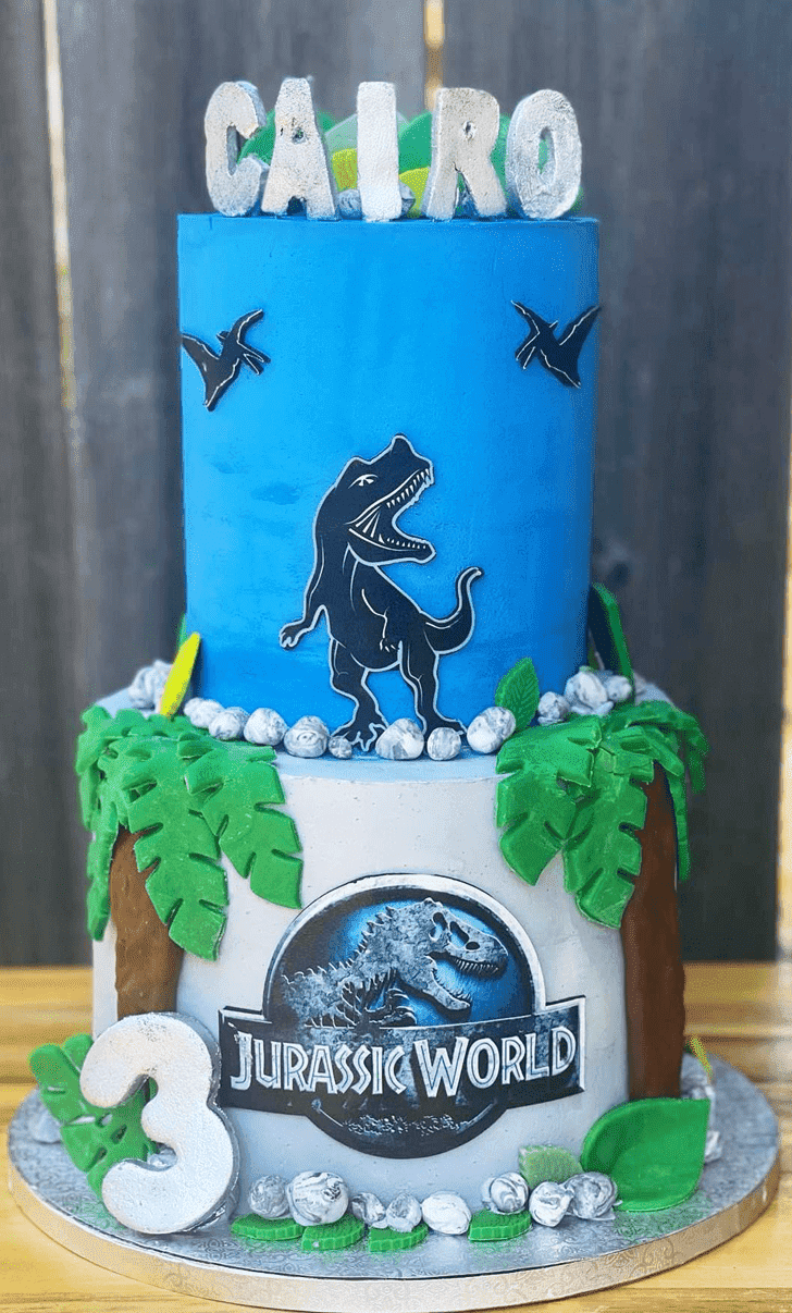 Resplendent Jurassic Park Cake