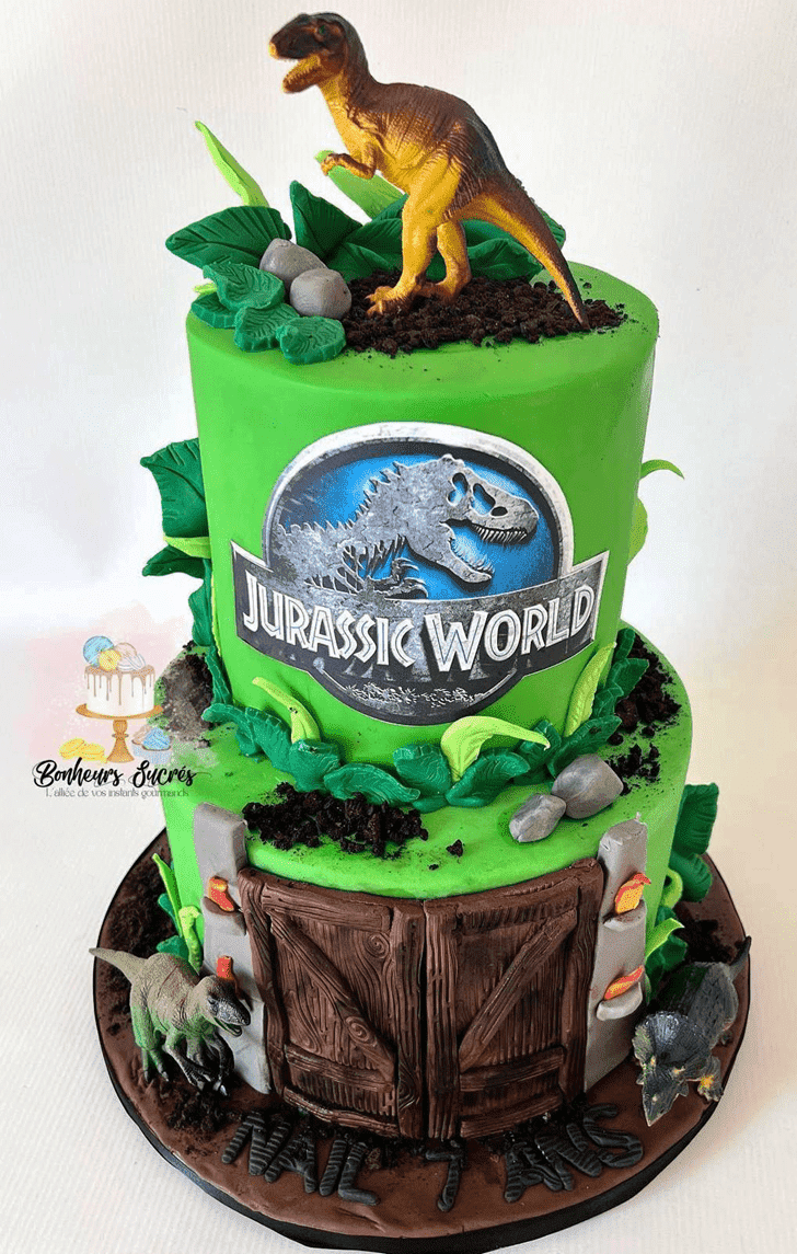 Slightly Jurassic Park Cake