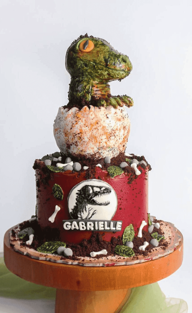 Wonderful Jurassic Park Cake Design