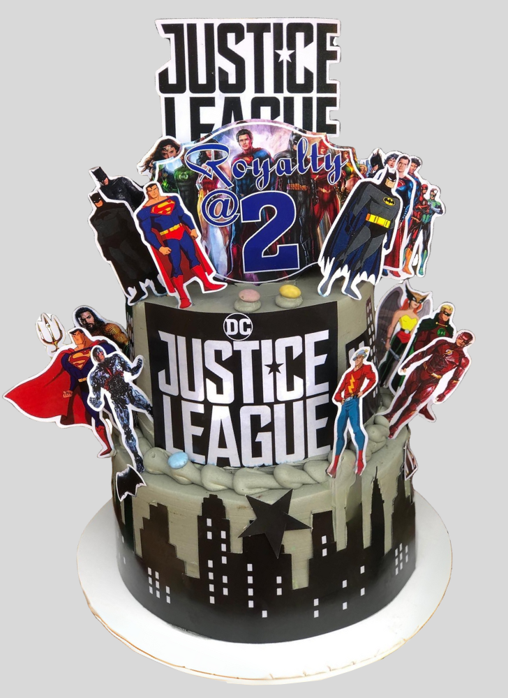 Cute Justice League Cake