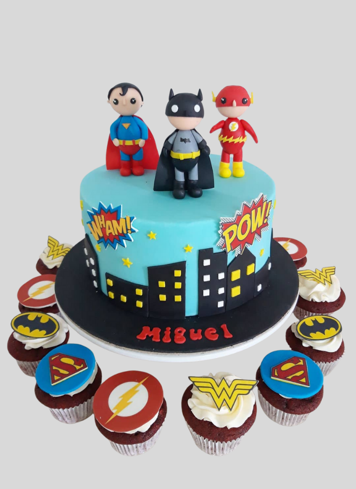 Fine Justice League Cake