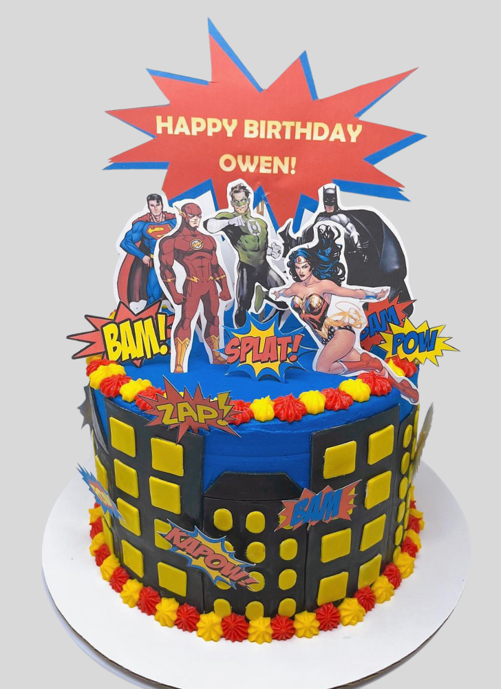 Ideal Justice League Cake