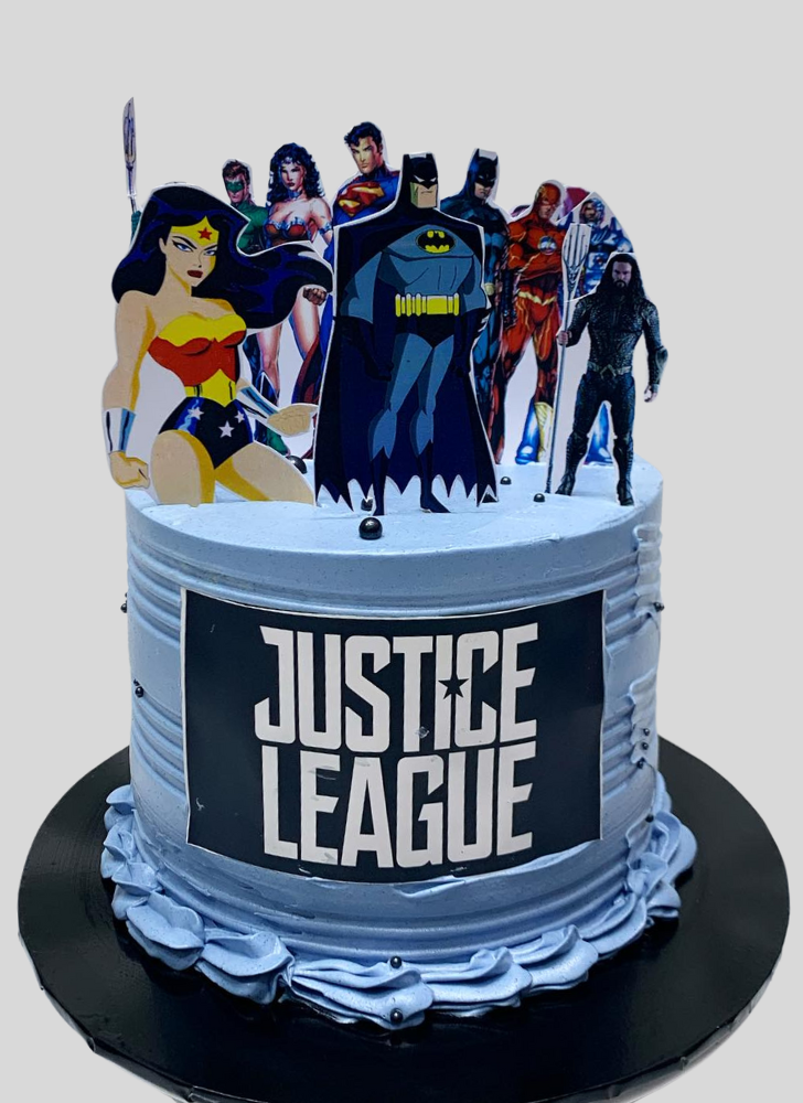 Pretty Justice League Cake