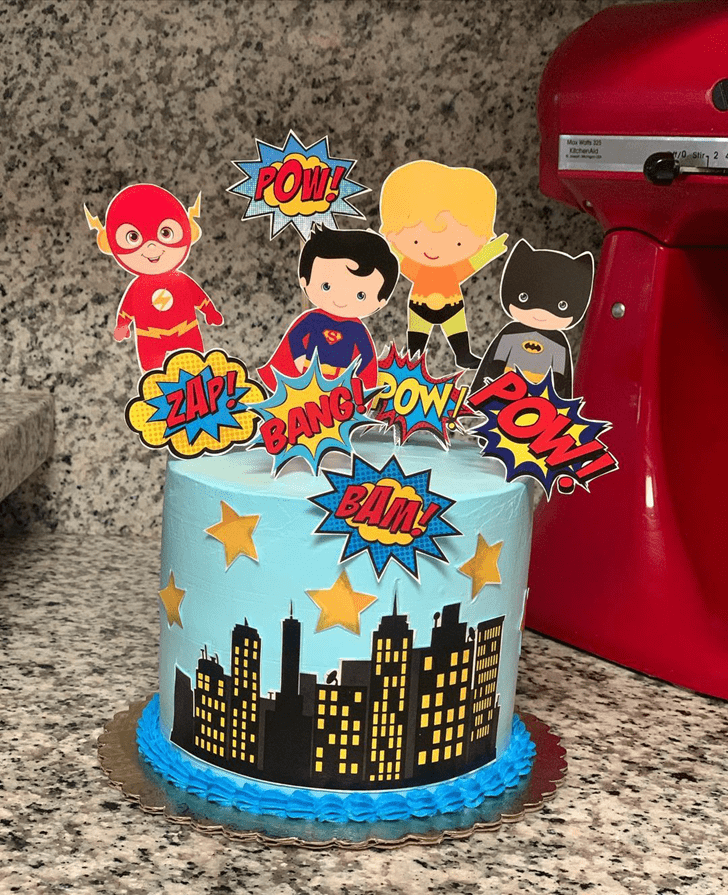 Admirable Justice League Cake Design