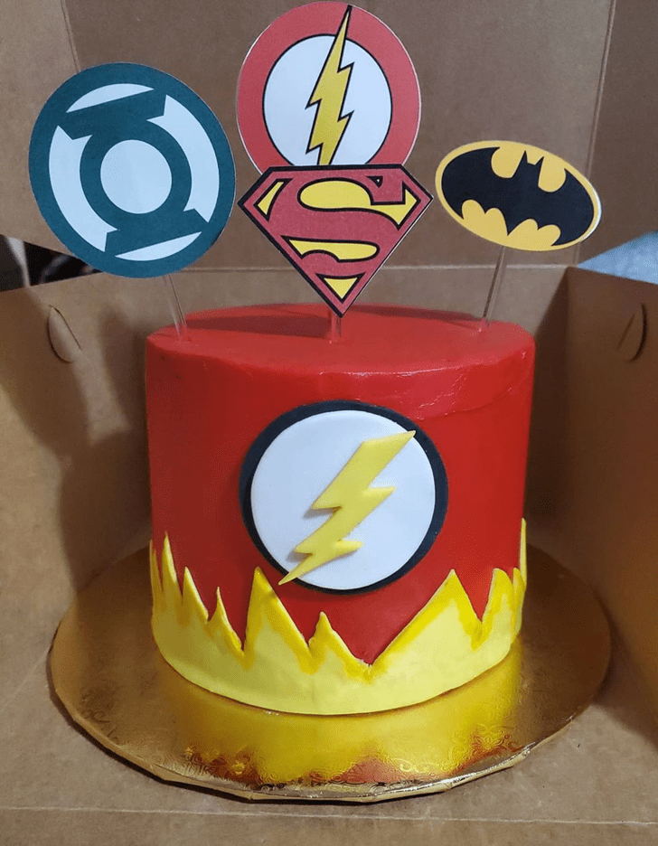 Alluring Justice League Cake