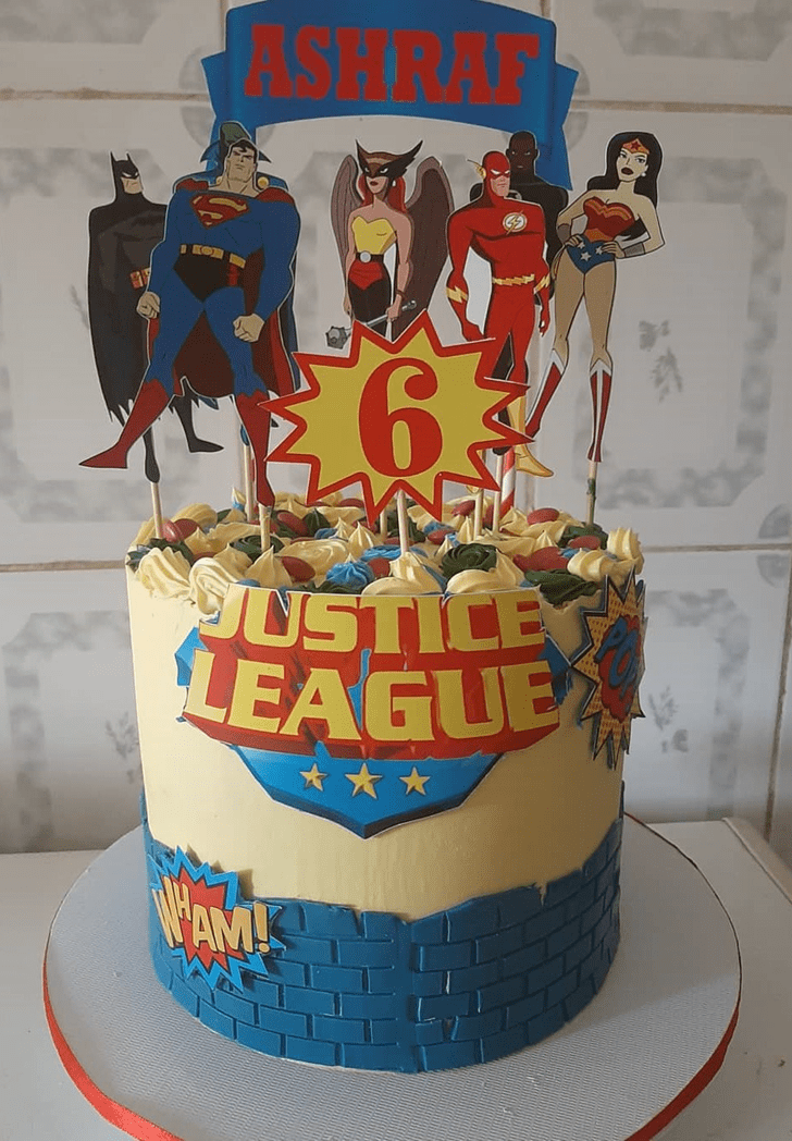 Angelic Justice League Cake