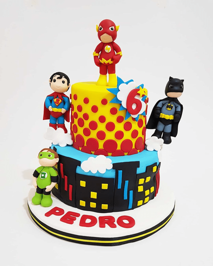 Cute Justice League Cake