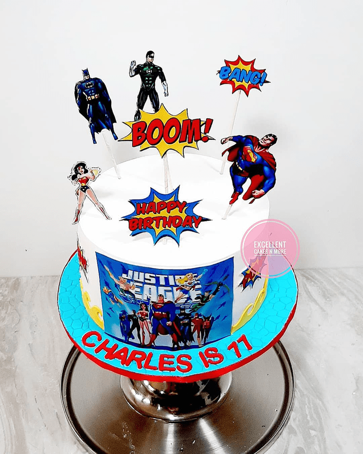 Delightful Justice League Cake