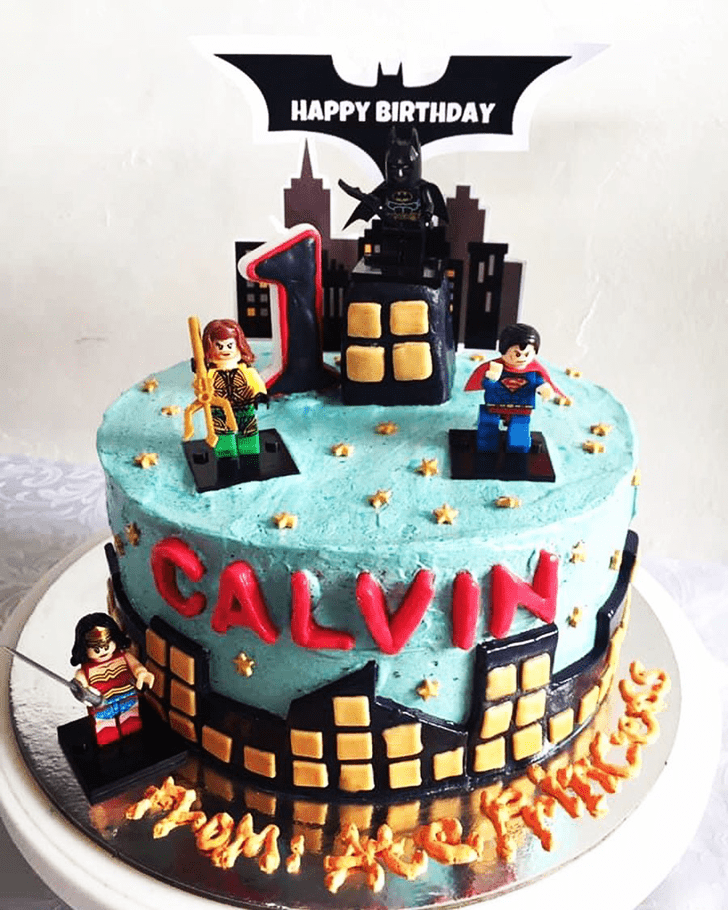 Fetching Justice League Cake