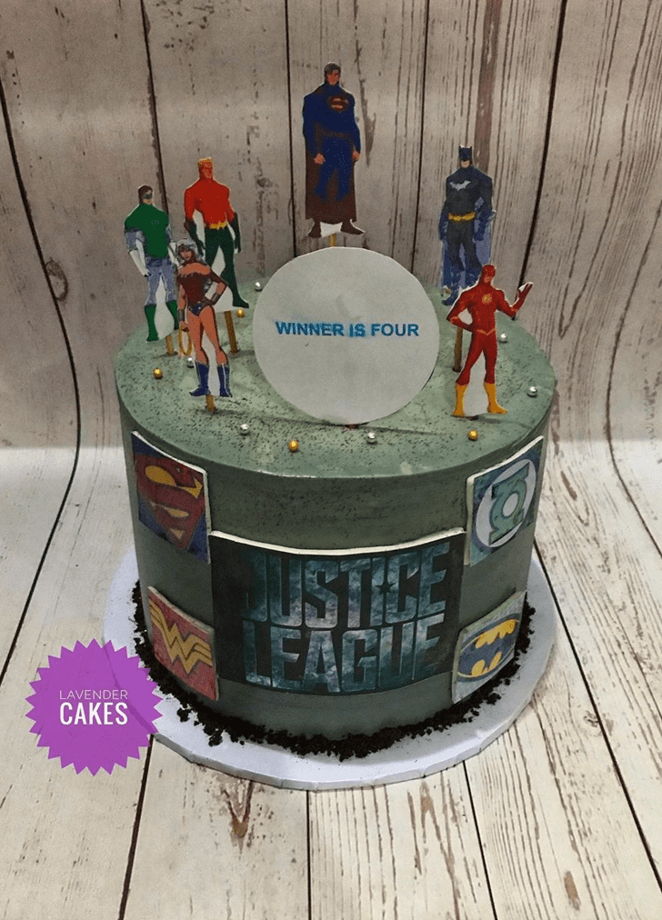 Gorgeous Justice League Cake