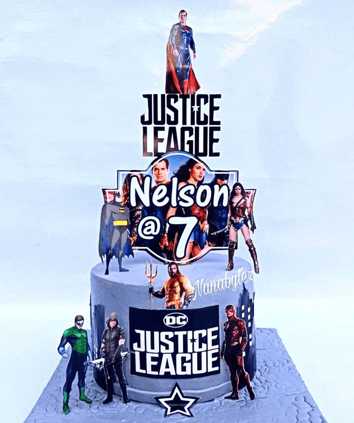 Handsome Justice League Cake