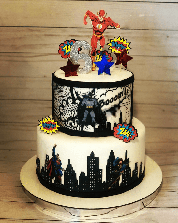 Lovely Justice League Cake Design