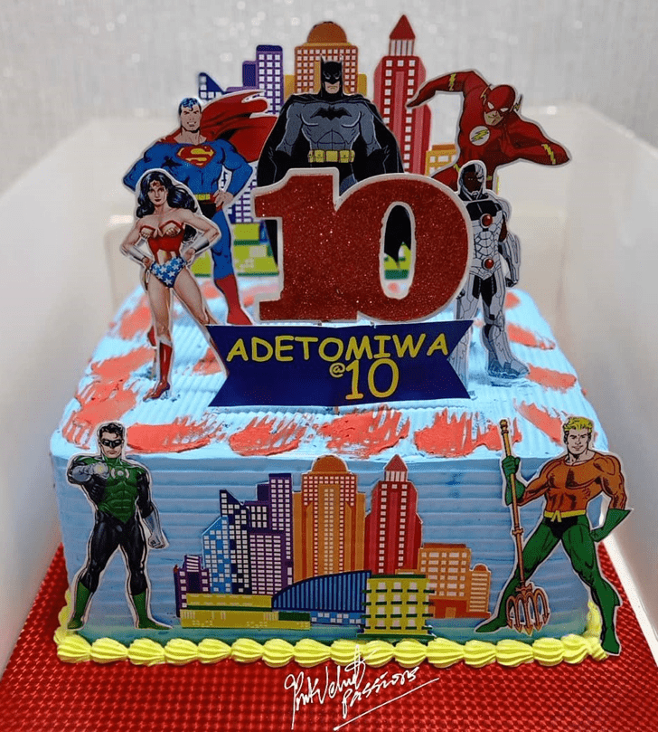 Marvelous Justice League Cake