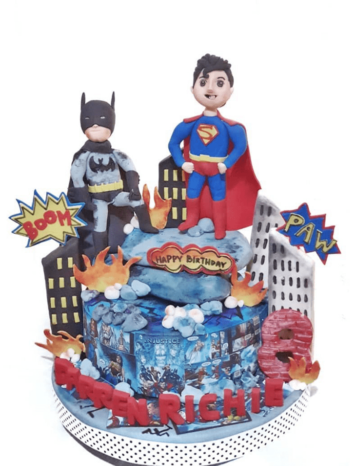 Radiant Justice League Cake