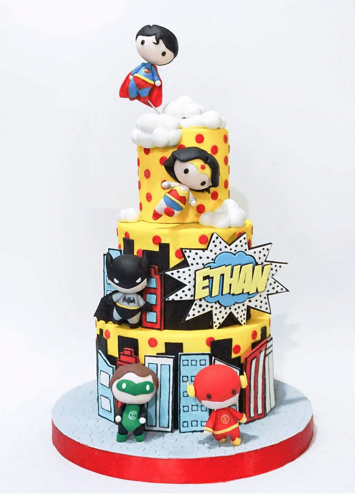 Stunning Justice League Cake