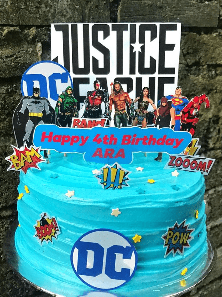 Wonderful Justice League Cake Design