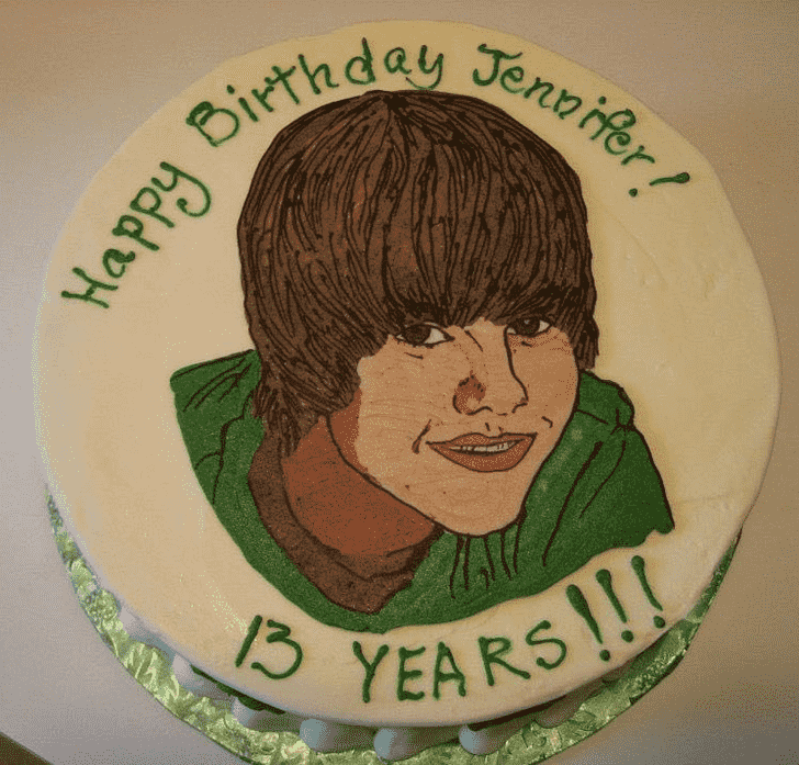 Delightful Justin Bieber Cake