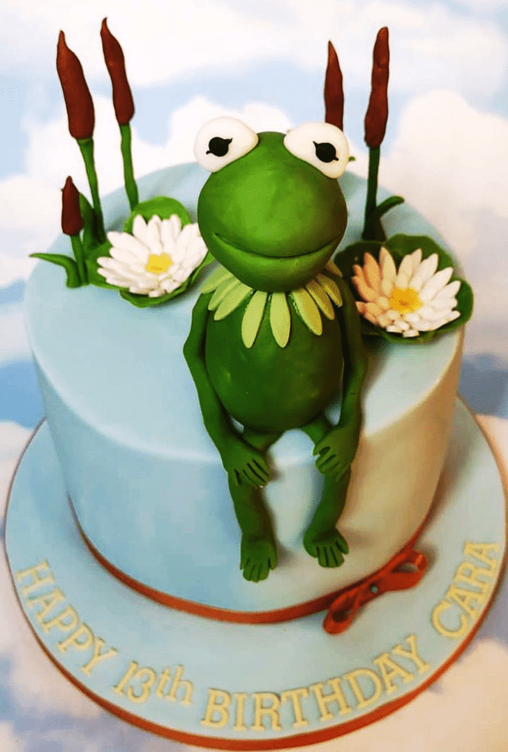 Angelic Kermit The Frog Cake