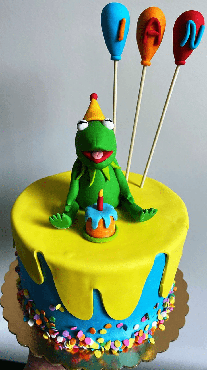 Classy Kermit The Frog Cake