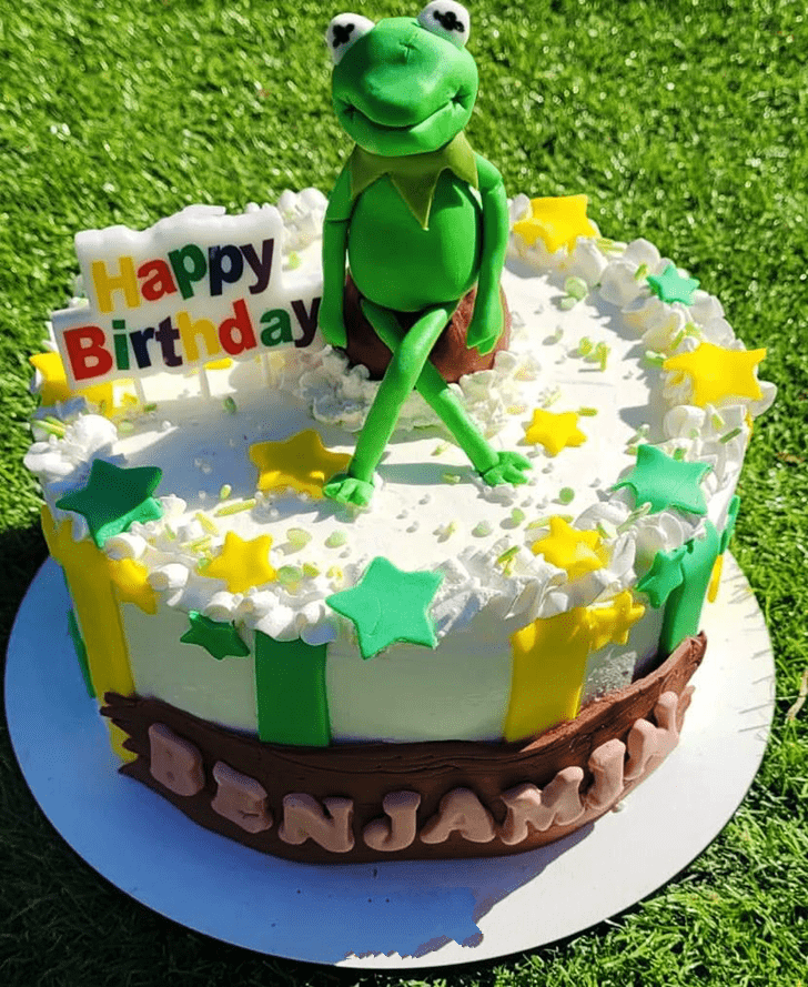 Dazzling Kermit The Frog Cake