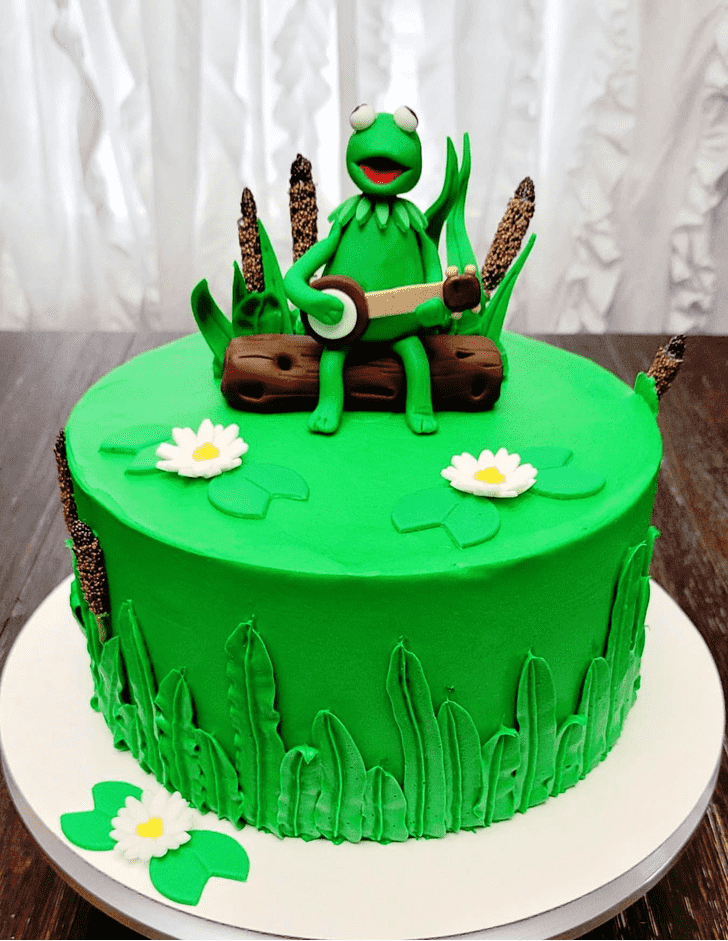 Elegant Kermit The Frog Cake