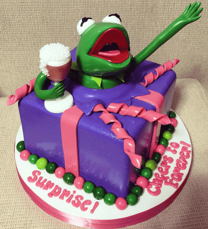 Pretty Kermit The Frog Cake