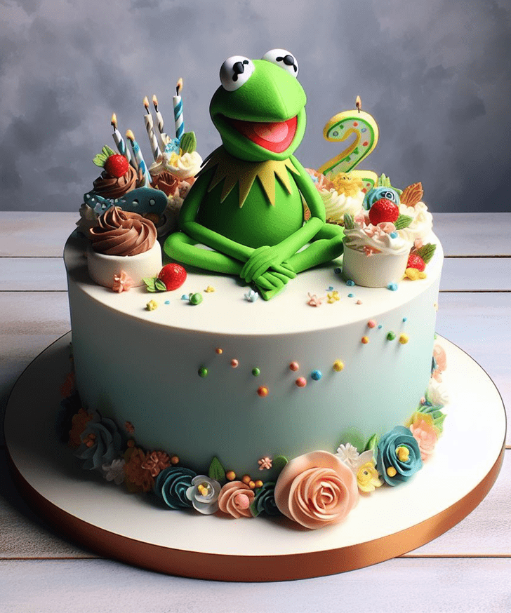Radiant Kermit The Frog Cake