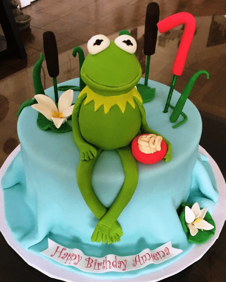 Refined Kermit The Frog Cake